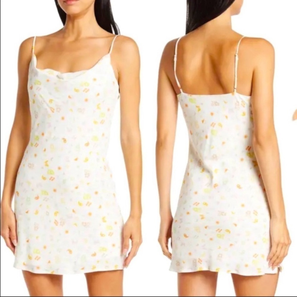 NWT Elodie White Drop Neck Mini Dress